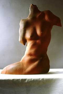  Red Lynette Reclining, 1990, Ceramic